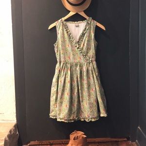Girls size 10 flower wrap dress